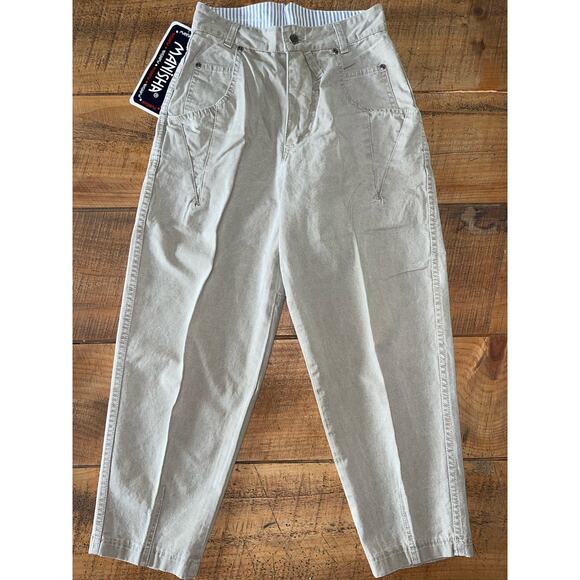 NEW Womens Manisha Vintage 90s High Waisted Tan Relaxed Fit Jeans Pockets Size 9 - Picture 1 of 9